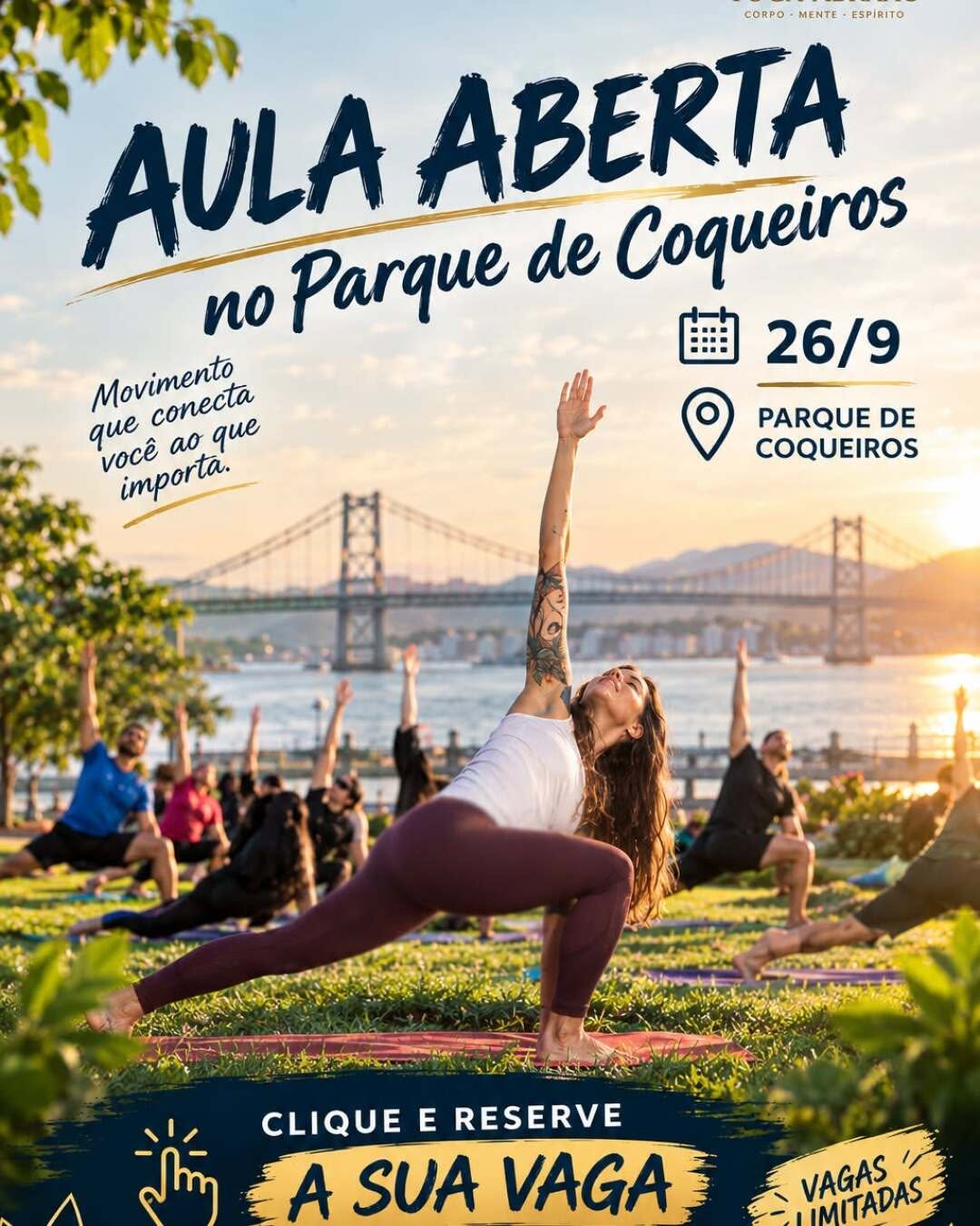 Aula Aberta de Yôga no Parque de Coqueiros